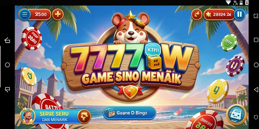 Screenshot gameplay Bingo yang menarik di 7777W.