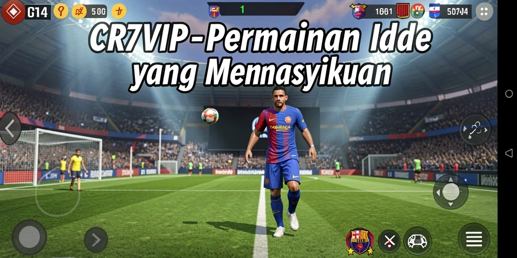 Tampilan gameplay utama CR7VIP yang memukau dan mengasyikkan.