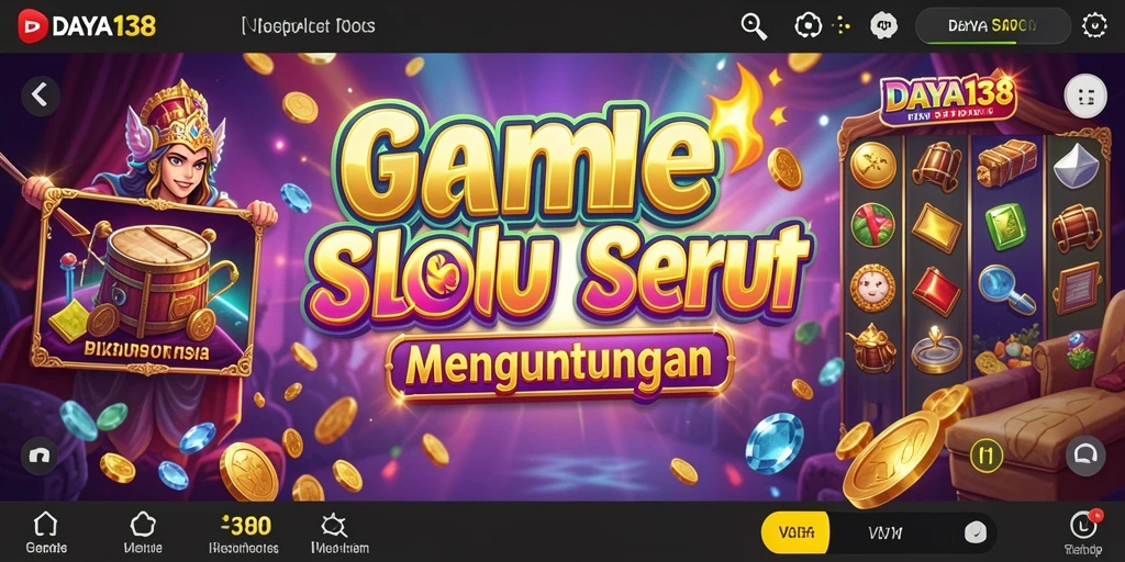 Tampilan gameplay Slot yang menarik dan penuh warna di DAYA138.