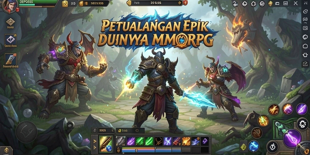 Gameplay DEPO555 menampilkan aksi seru di dunia fantasi penuh petualangan.