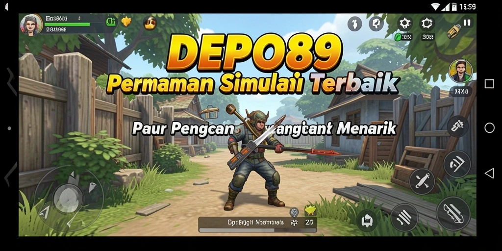 Tangkapan layar DEPO89 menunjukkan pengalaman simulasi yang mendalam dan interaktif.