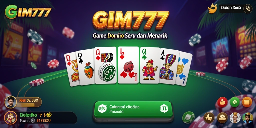 Tampilan utama gameplay GIM777 yang seru dan dinamis.