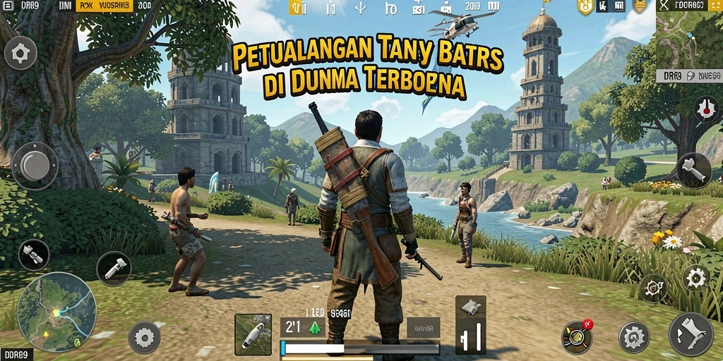 Tampilan gameplay dramatis dan petualangan mendebarkan di IDR89.