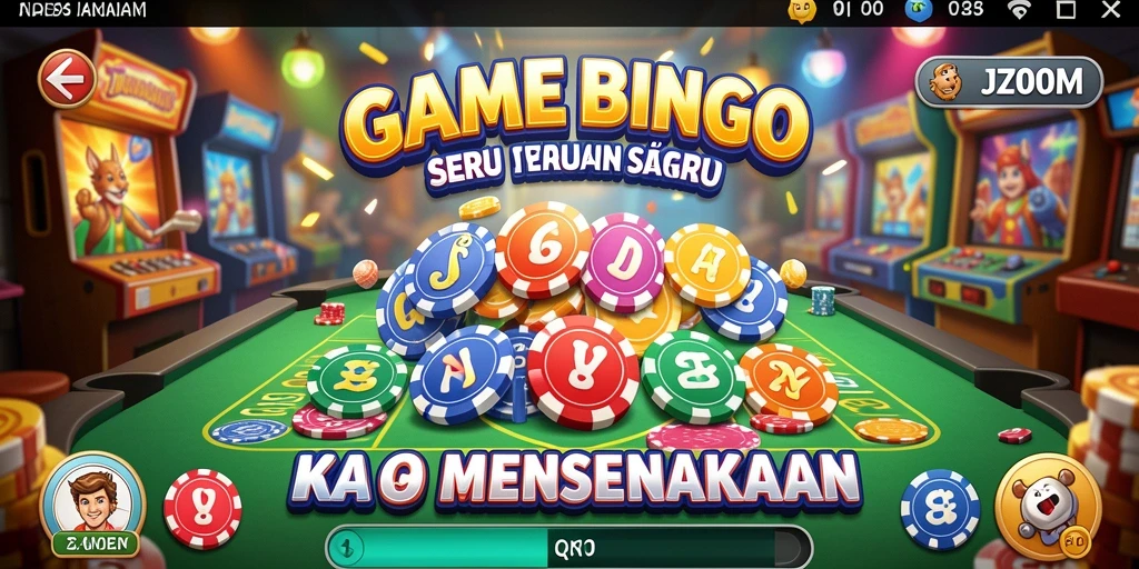 Gameplay J200M yang seru dengan fitur interaktif bingo.