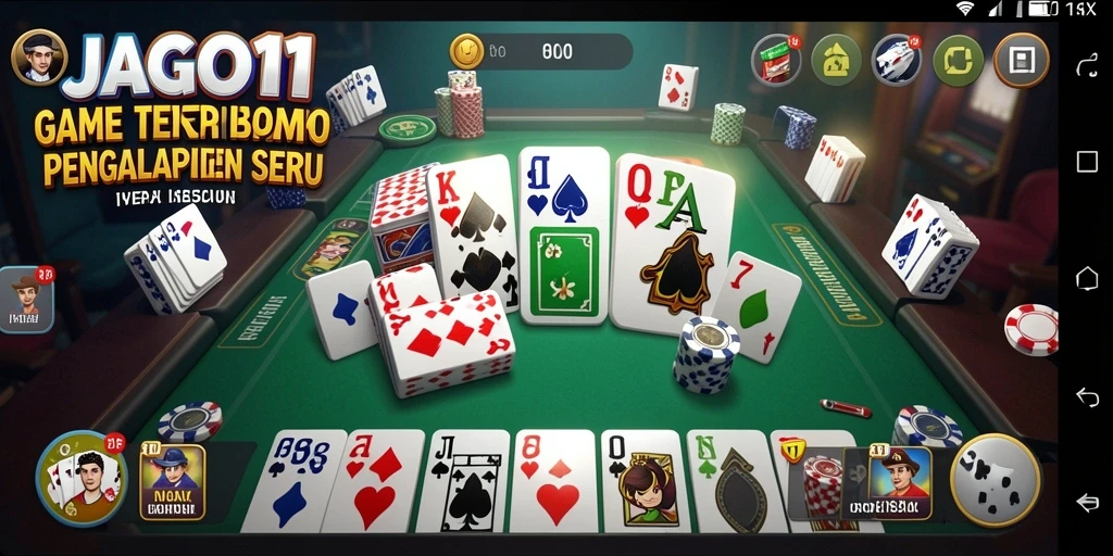 Screenshot gameplay JAGO11 menunjukkan keseruan permainan Domino yang mendebarkan.