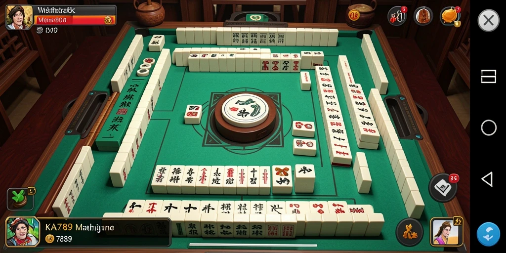Tampilan gameplay menawan dari KA789 yang menampilkan ubin Mahjong.