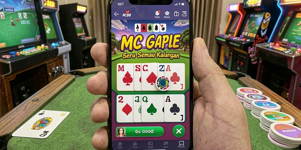 Tampilan gameplay seru MC888 saat permainan Gaple berlangsung.