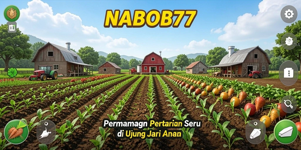 Screenshot NABOB77 menampilkan gameplay bertani yang menarik.