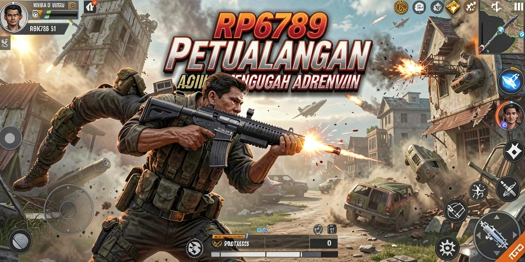 Tangkapan layar menampilkan aksi seru dalam gameplay RP6789.