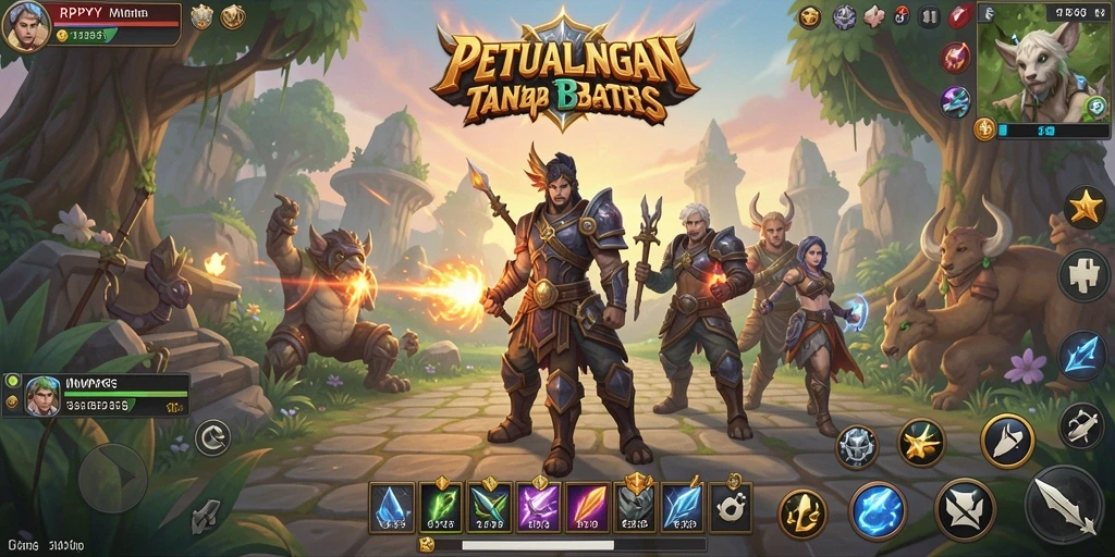 Screenshot gameplay <strong>RPYYY</strong> menampilkan aksi seru dalam pertempuran MMORPG.