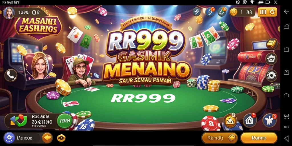 Tampilan permainan kasino yang menakjubkan dalam RR999.