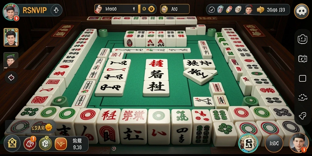 Salah satu screenshot dari gameplay Mahjong di RSNVIP.