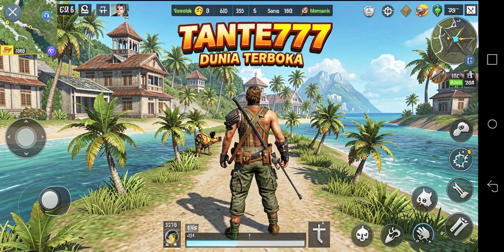 Tampilan menarik dalam gameplay Open World TANTE777.